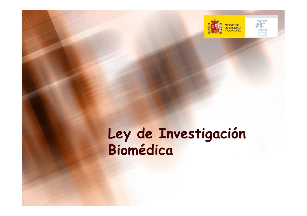 Ley de investigación biomédica